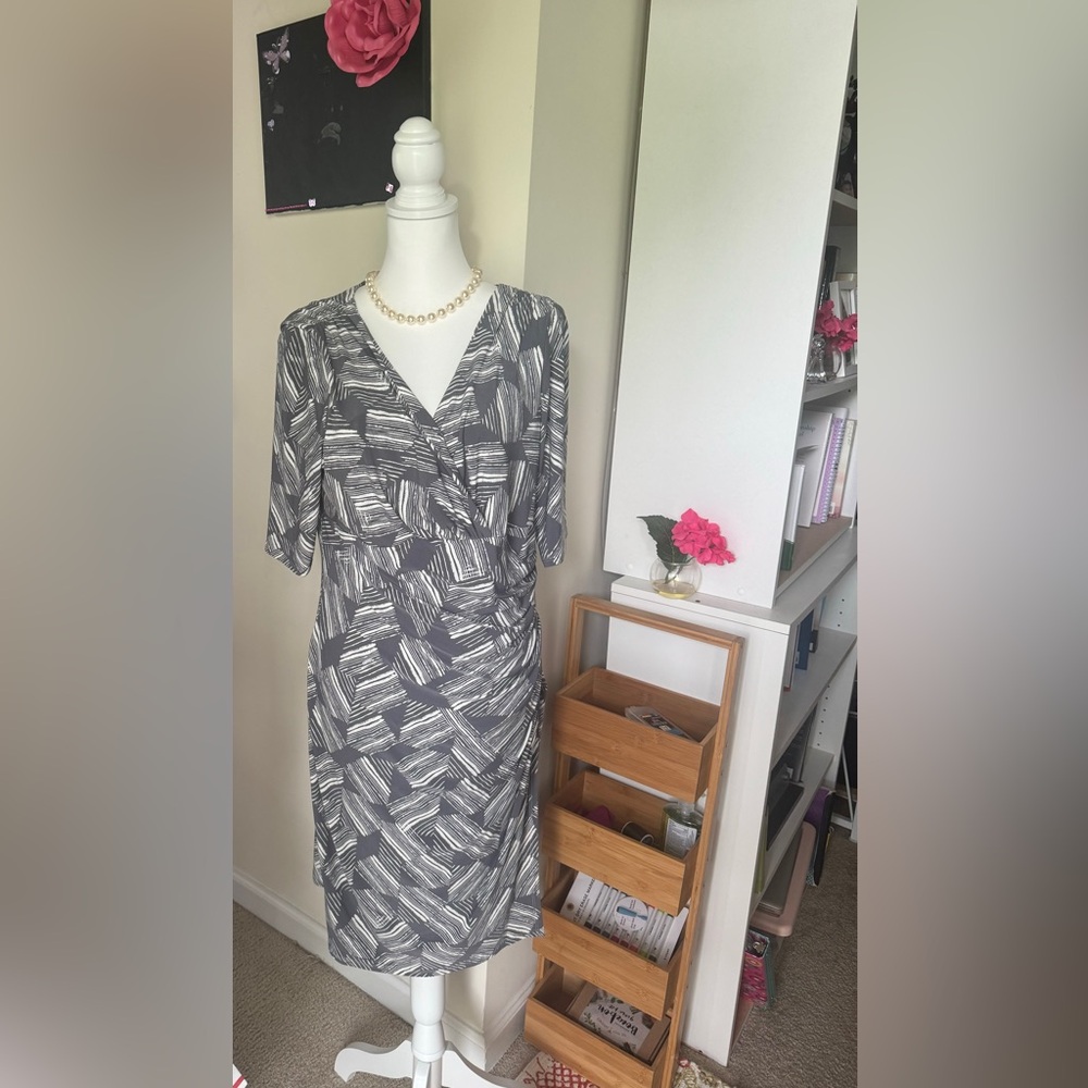 Faux Wrap Dress